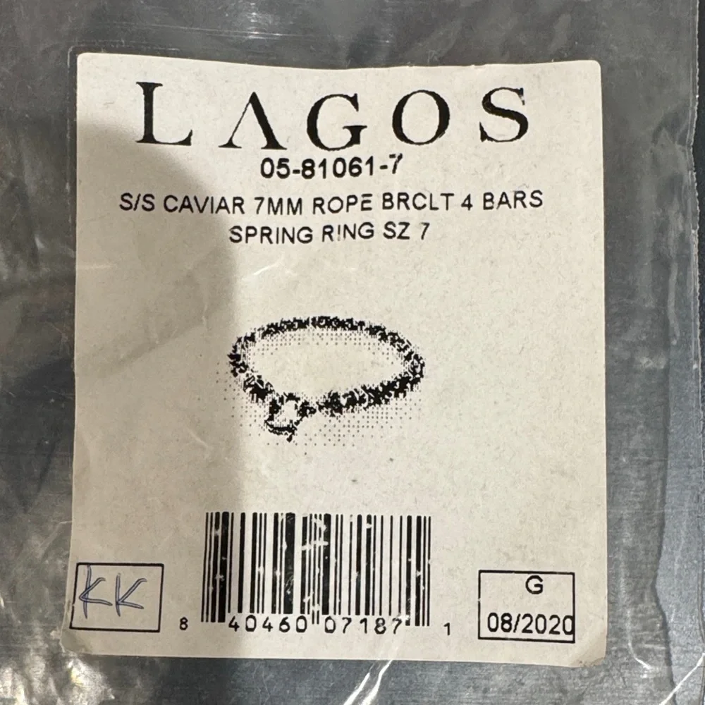 LAGOS Silver Caviar Bracelet with 4 bars - Picture 7 of 7